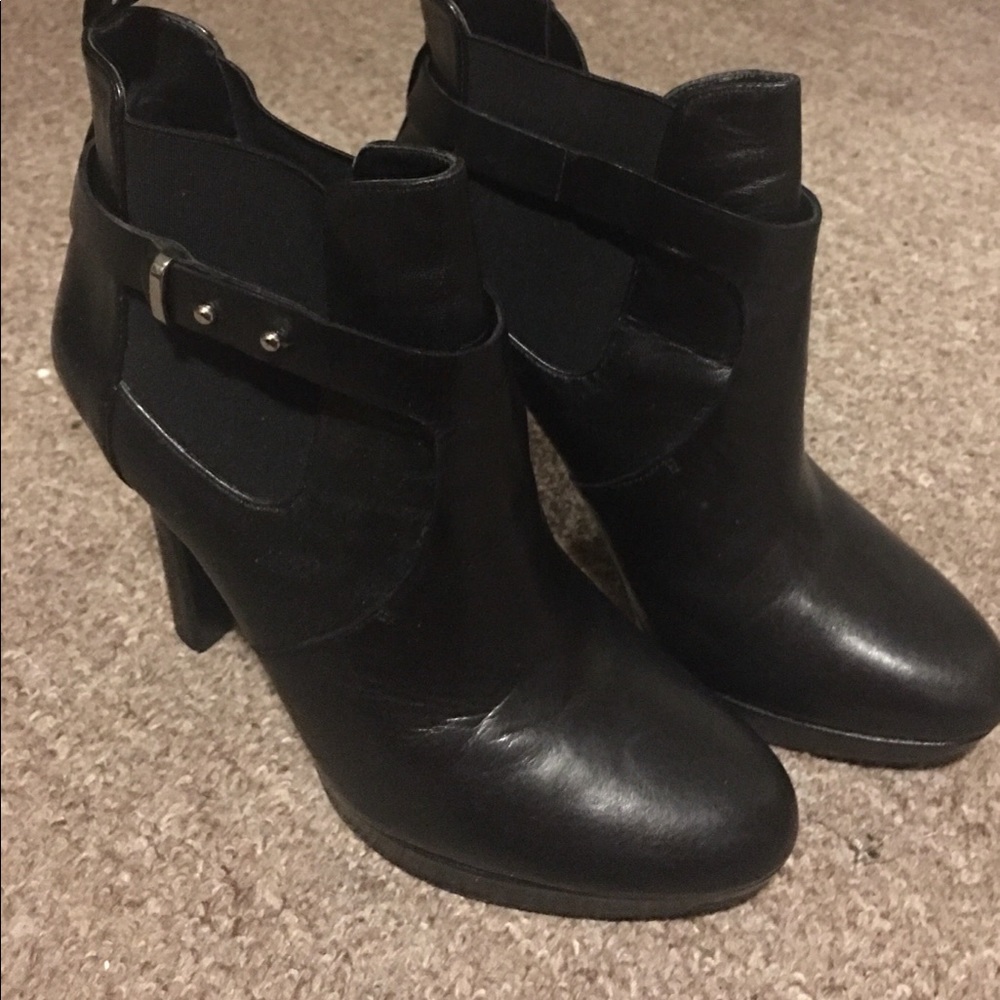 Stylish black ankle boots